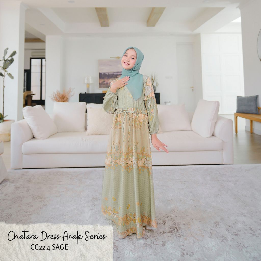 Preloved Dress anak sage