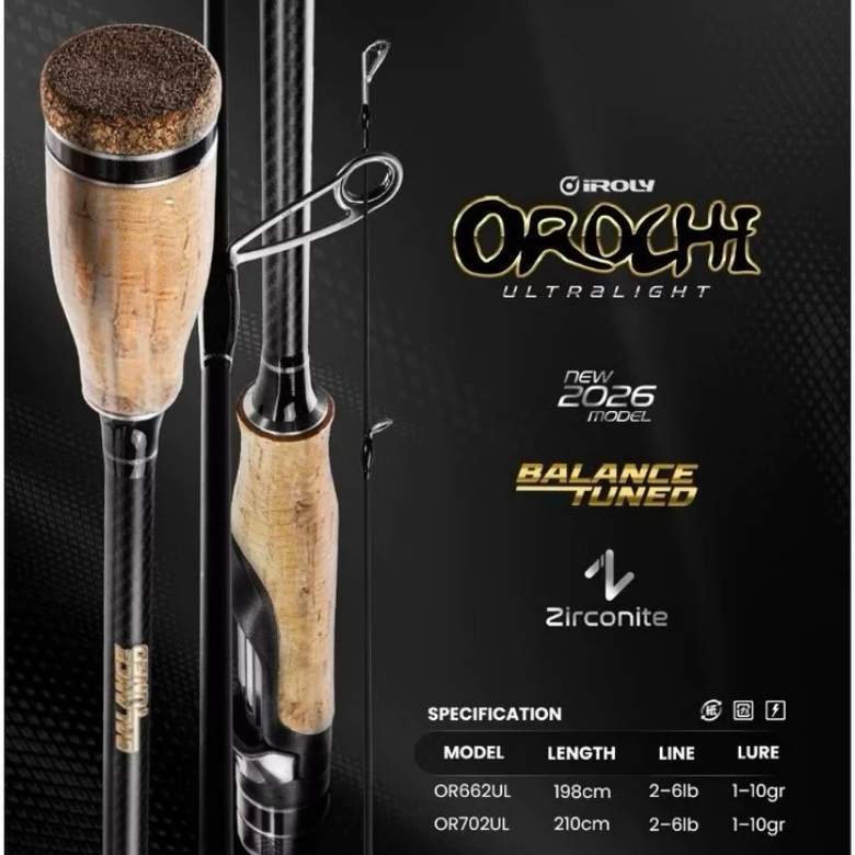 Joran Pancing UL Iroly Orochi Carbon Solid 198 & 210 Cm