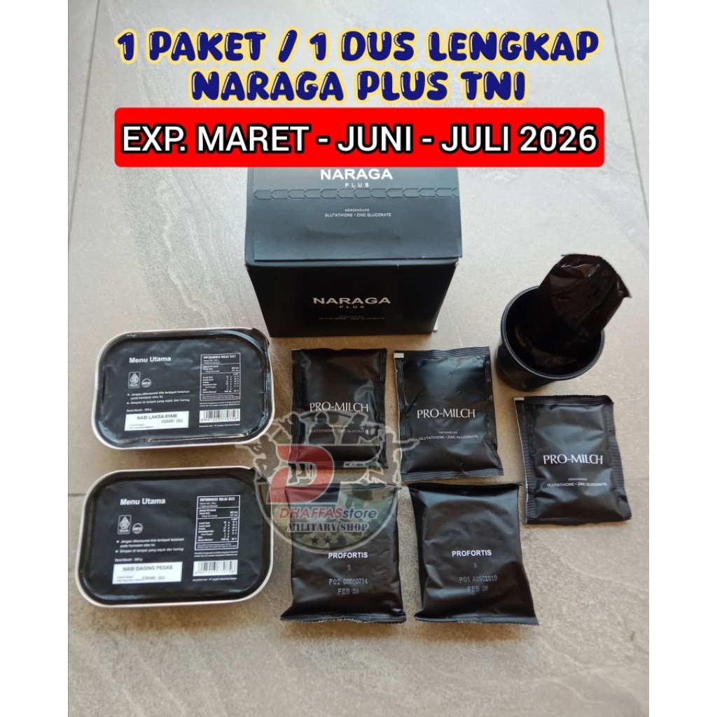 TERMURAH ASLI RANSUM NARAGA PLUS ASLI JATAH TNI EXP MARET JUNI JULI 2026 || RANSUM NARAGA PLUS || RA