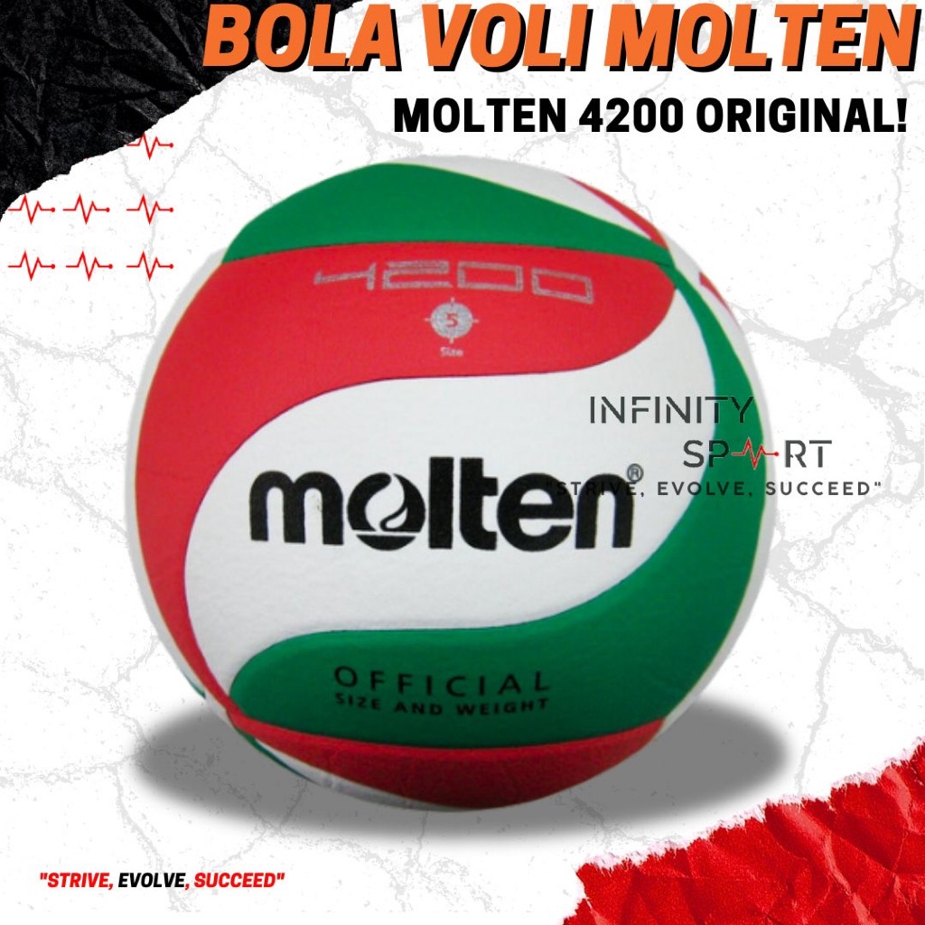 Bola Voli MOLTEN 4200 Water Ressistant Original Bola voli/volley/volly V5M 4200 molten original