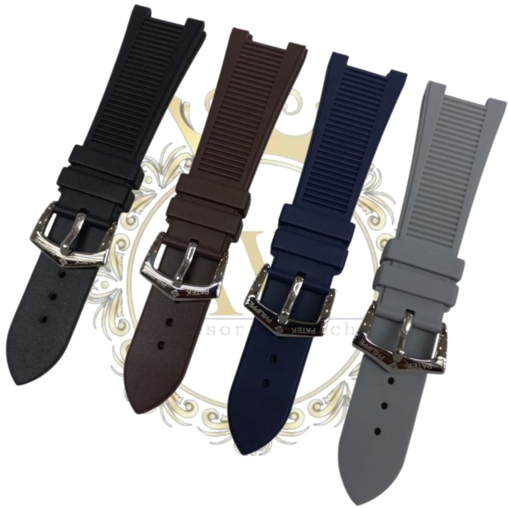 Strap Tali Jam Patek Philippe Geneve Nautilus 5711 Karet Rubber Premium Emboss