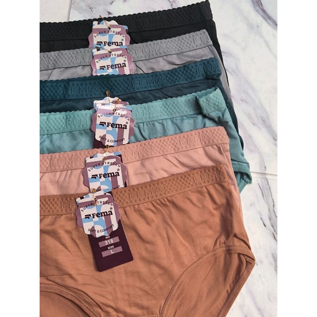 Celana Dalam Wanita FEMA 318 Celana Dalam FEMA Nyaman CD FEMA Import Lusinan