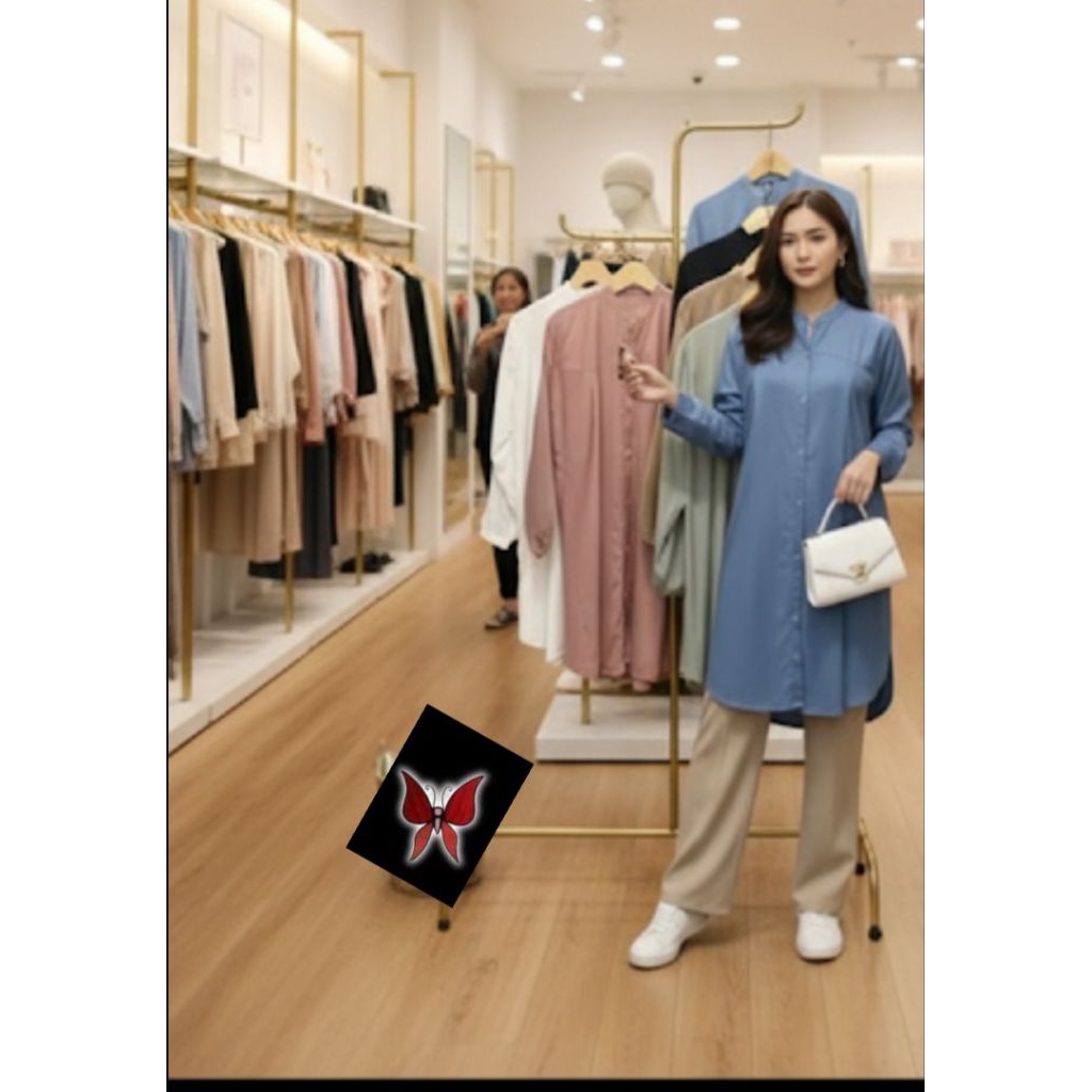 TUNIK POLOS ZISAC RAYON TWIL PRENIUM VIRAL