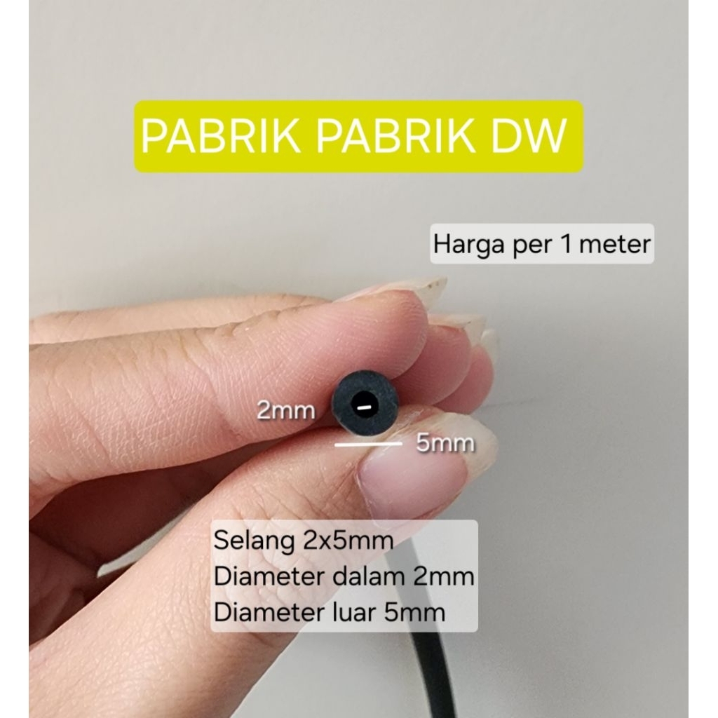 KARET SELANG HAWA 2X5 MM SELANG KARET 2 X 5 MM SELANG RADIATOR DIAMETER 2MM SELANG AIR 2 MM