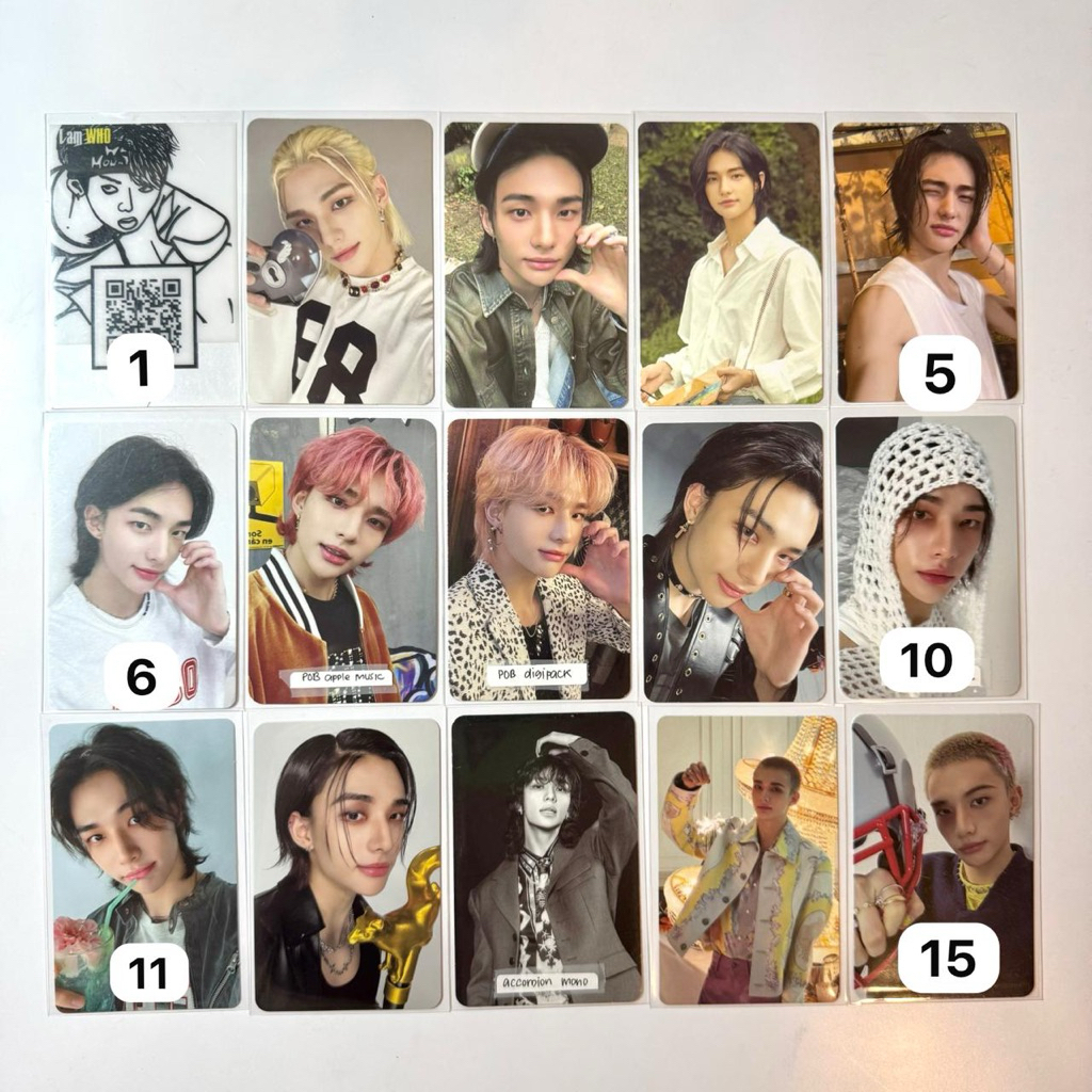 READY STOCK SIAP KIRIM PHOTOCARD POB PC STRAYKIDS HYUNJIN JINIRET SKZOO KARMA HOP ROCKSTAR 5 STAR AT