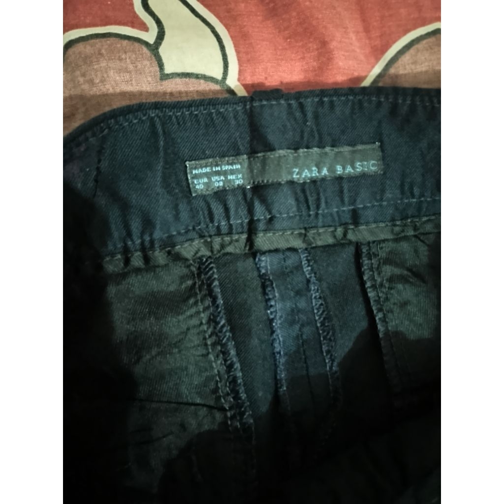 semi cb pants zara basic navy