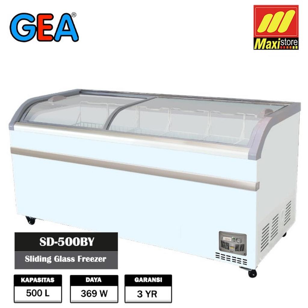 GEA SD-500 BY Sliding Curve Glass Freezer [500 L sd500