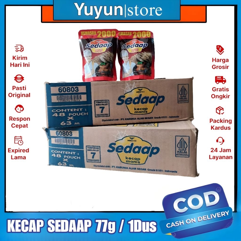 Promo Kecap sedap 1 Dus/Karton kemasan 2000