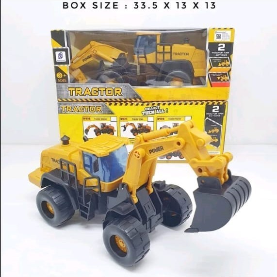 Diecast Truk Traktor Shovel Anak Beko Manual