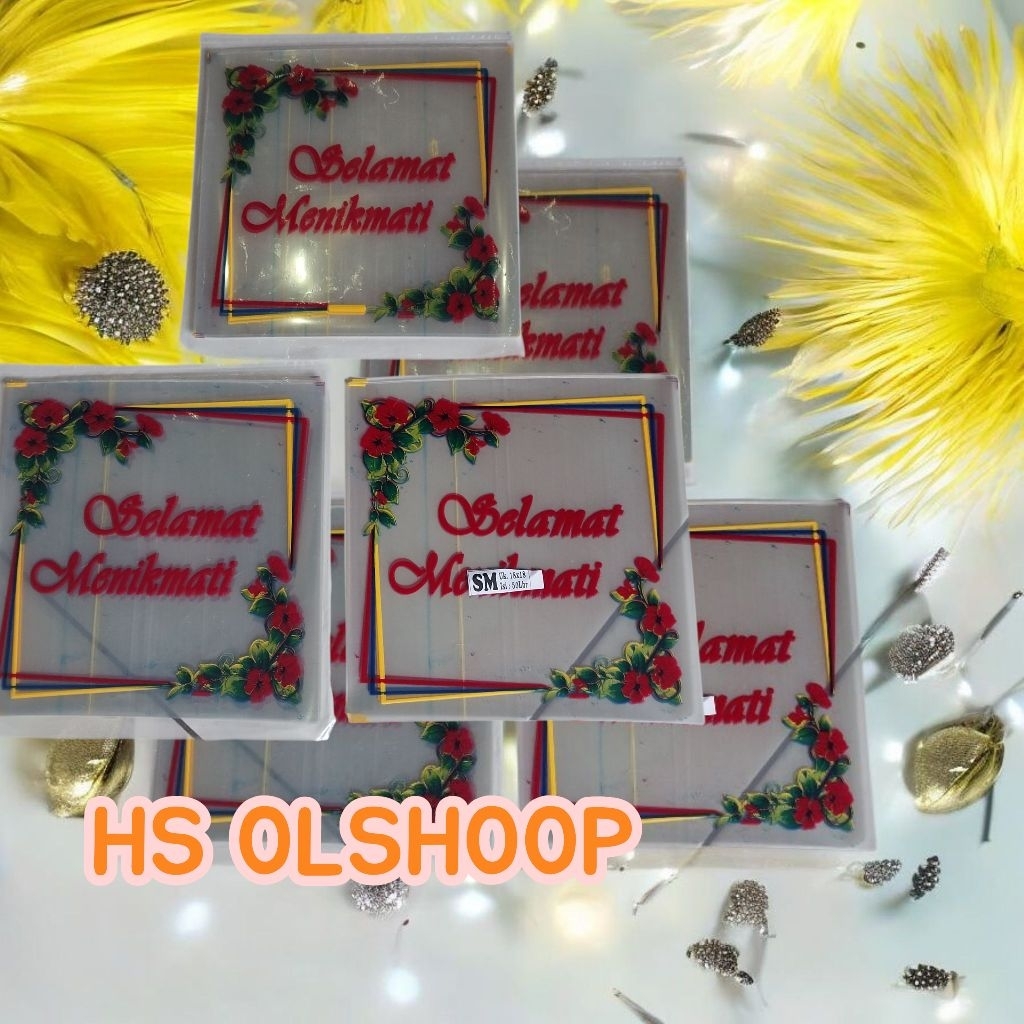 (COD)500 PICIS OPP SLAMAT MENIKMATI ALBMA UK 18X18//LEMEK SELAMAT MENIKMATI//TUTUP BESEK SELAMAT MEN