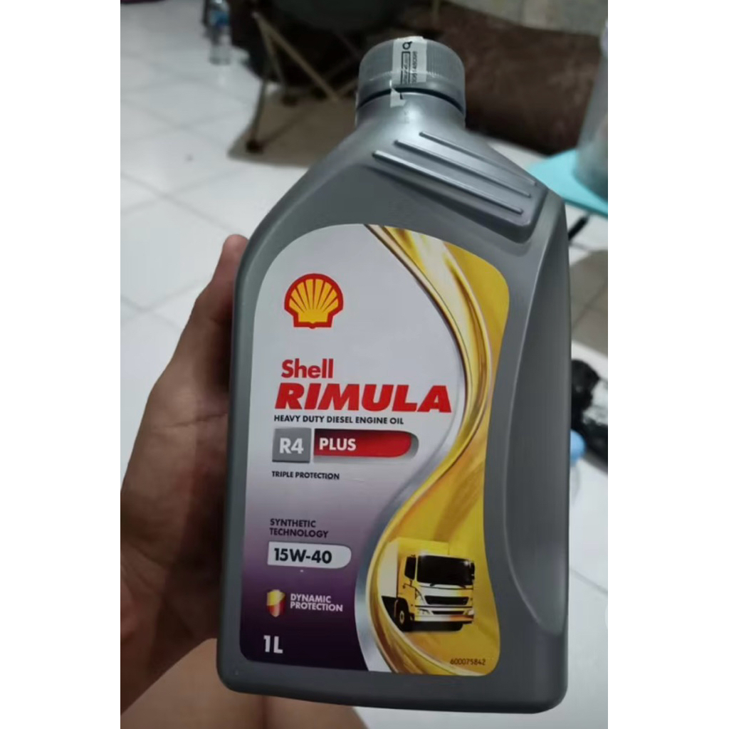 oli shell rimula bensin & diesel R4 plus 1 L