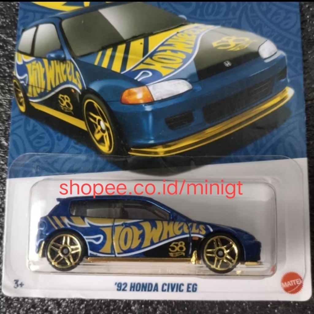 Hot Wheels 92 Honda Civic EG / 58 Anniversary Hot Wheels / Honda Estilo