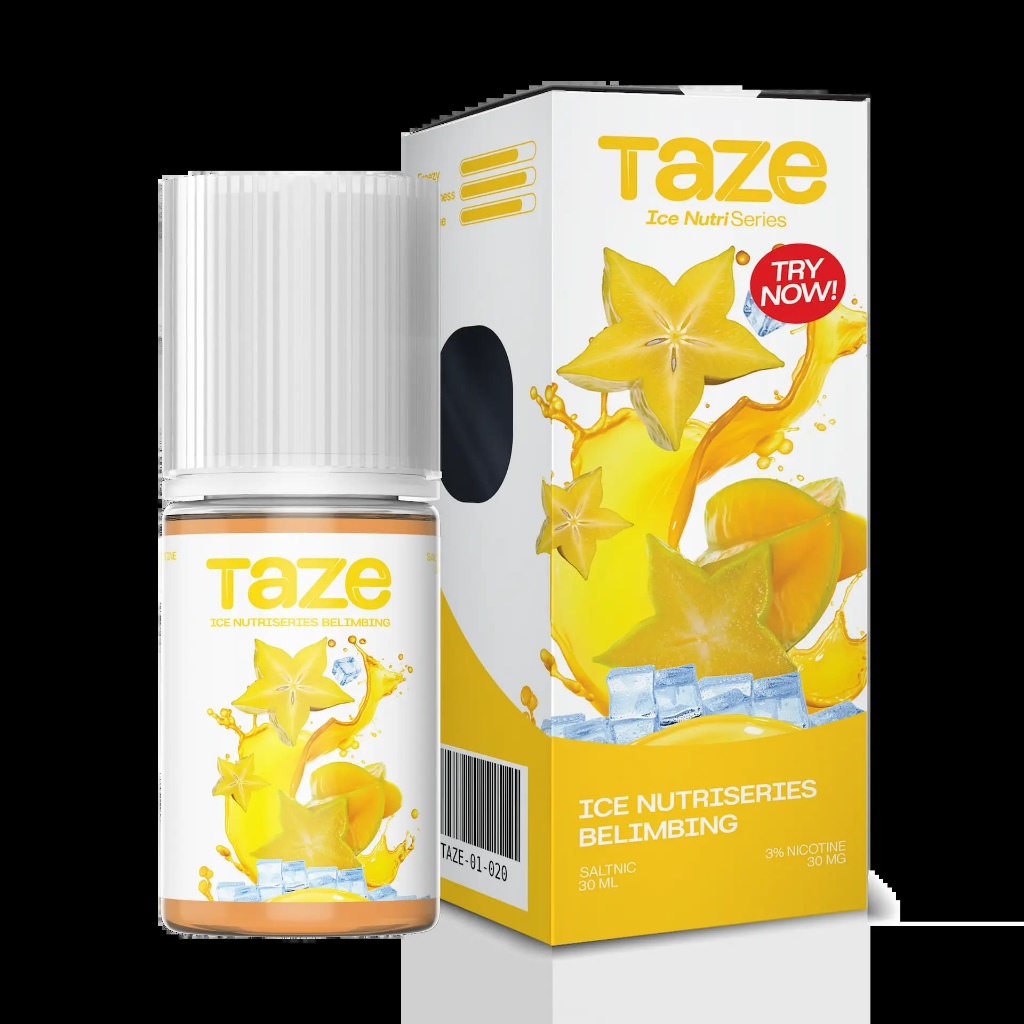 Taze Nutriseries 30Ml 30Mg Blewah Jeruk Nipis Anggur Belimbing Liquid Saltnic Fruity Manis Segar Din