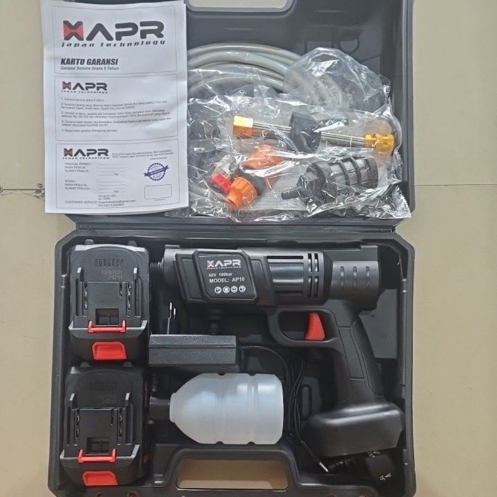 jet cleaner cordless APR baterai 2pc 88 v / mesin cuci mobi motor baterai 2 / mesin steam jld