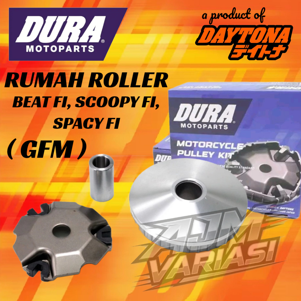 Pulley Kit DURA by DAYTONA Rumah Roller Set Beat fi , Scoopy fi , Spacy fi GFM