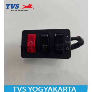 TOMBOL STATER,LAMPU & WIPER/SWITCH ASSY DASH BOARD RODA 3 TVS KING KODE G5160010 holder kiri (tombol