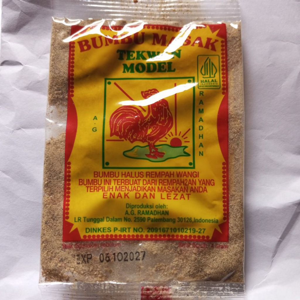 bumbu tekwan cap ayam jago asli palembang