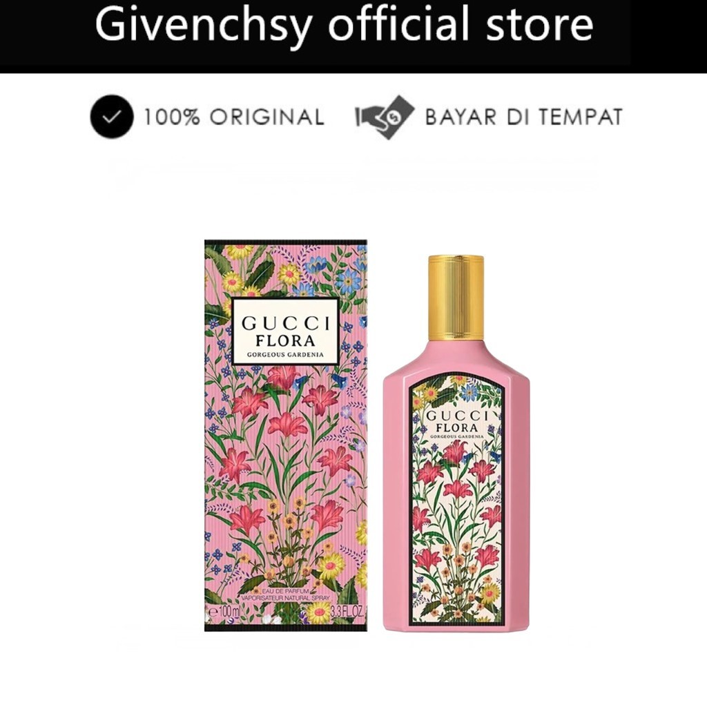 Parfum Wanita Gucci Flora Gorgeous Cardenia Pink FLOWER NEW Eau De Parfum EDP 100ml