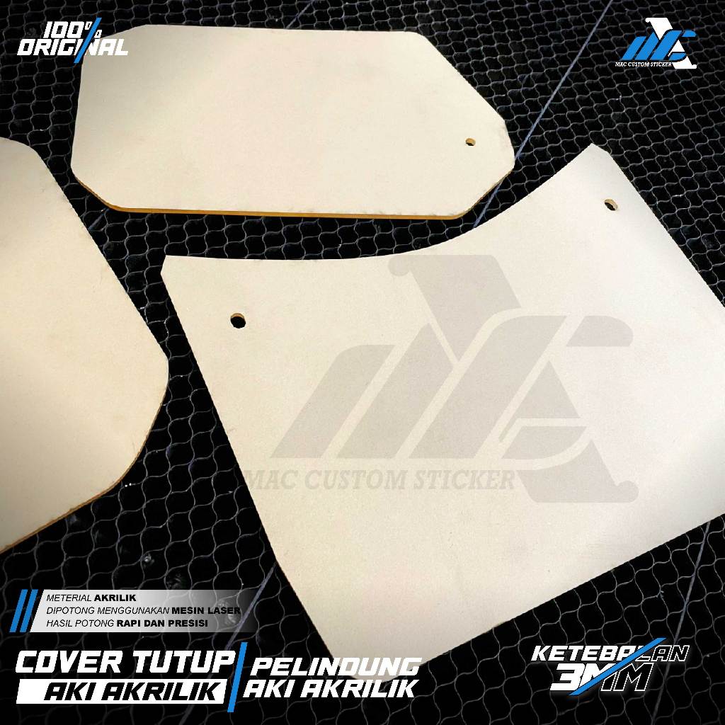 Cover Tutup Aki Akrilik Motor Honda Vario 125 150 / Beat New 2016 / Beat New 2025