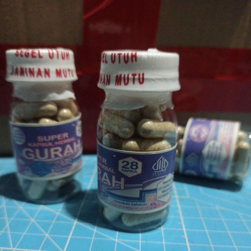 Kapsul Gurah Super  Kemasan Botol Isi 28 Kapsul Pemerdu Suara / Jamu Para Penyanyi / Qori' / Majlis 