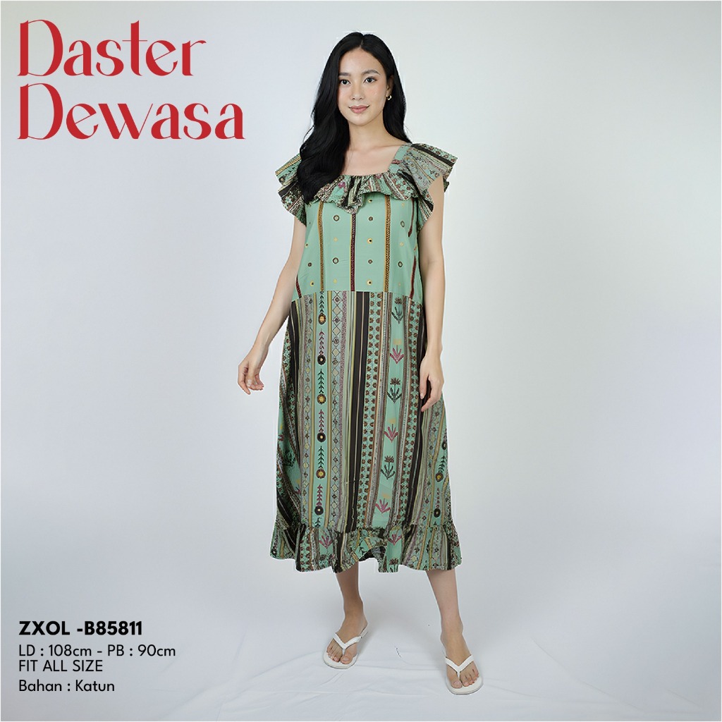 DASTER BATIK WANITA DASTER RIA KENCANA MURAH BAHAN SANTUNG