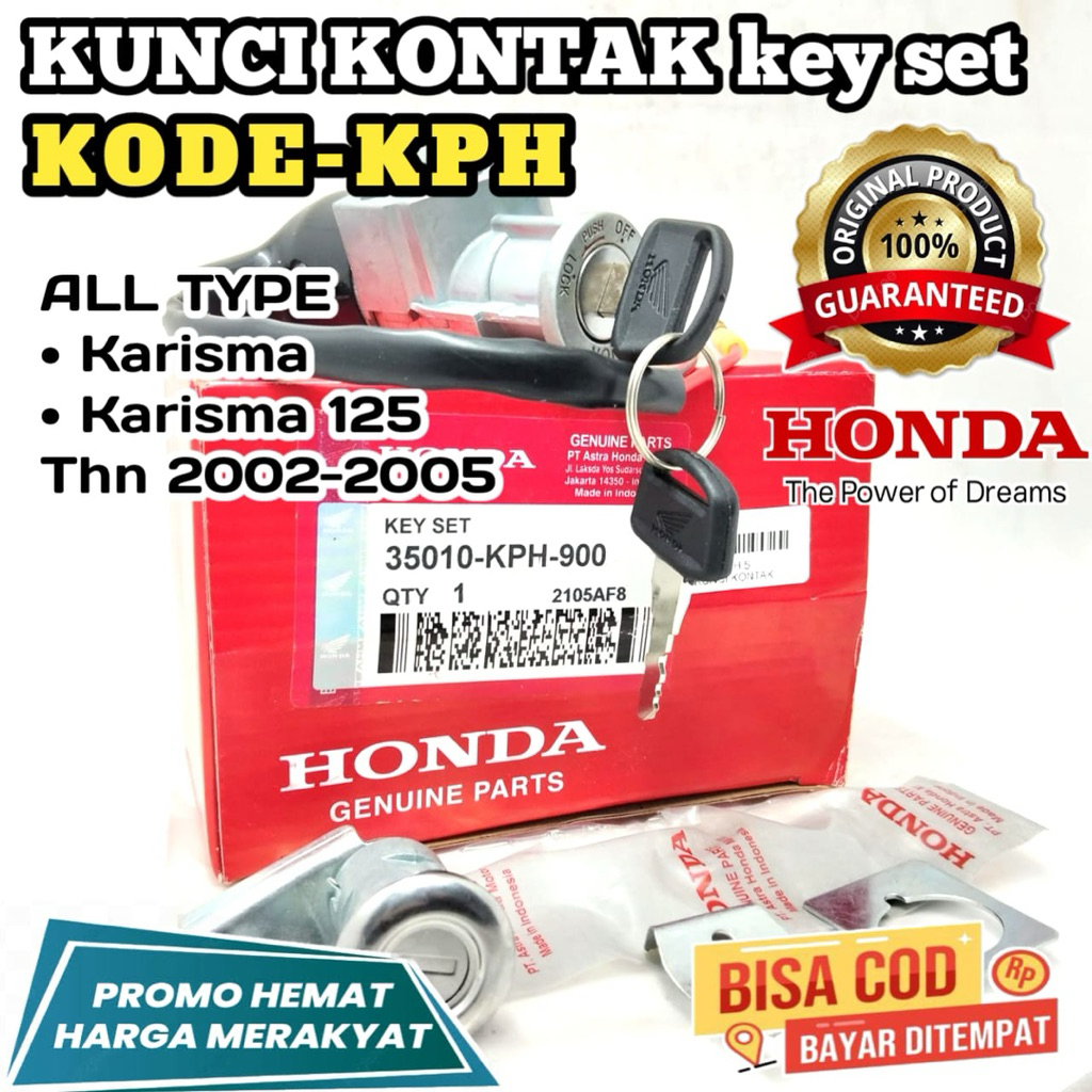 KPH KUNCI KONTAK,KEY SET HONDA,KUNCI KONTAK HONDA KARISMA,KUNCI KONTAK KARISMA 125,KONTAK MOTOR KARI