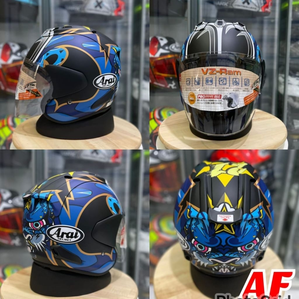 Helm Vz ram nakasuga vzram nakano blue not scott tsr ram4 ram5