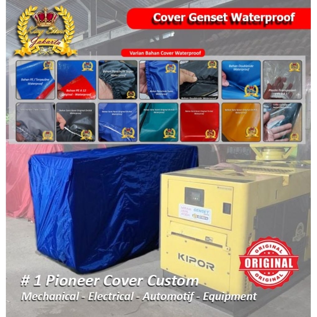 Cover Genset Isuzu Vgen 30 KVA 200 x 95 x 125 cm Waterproof