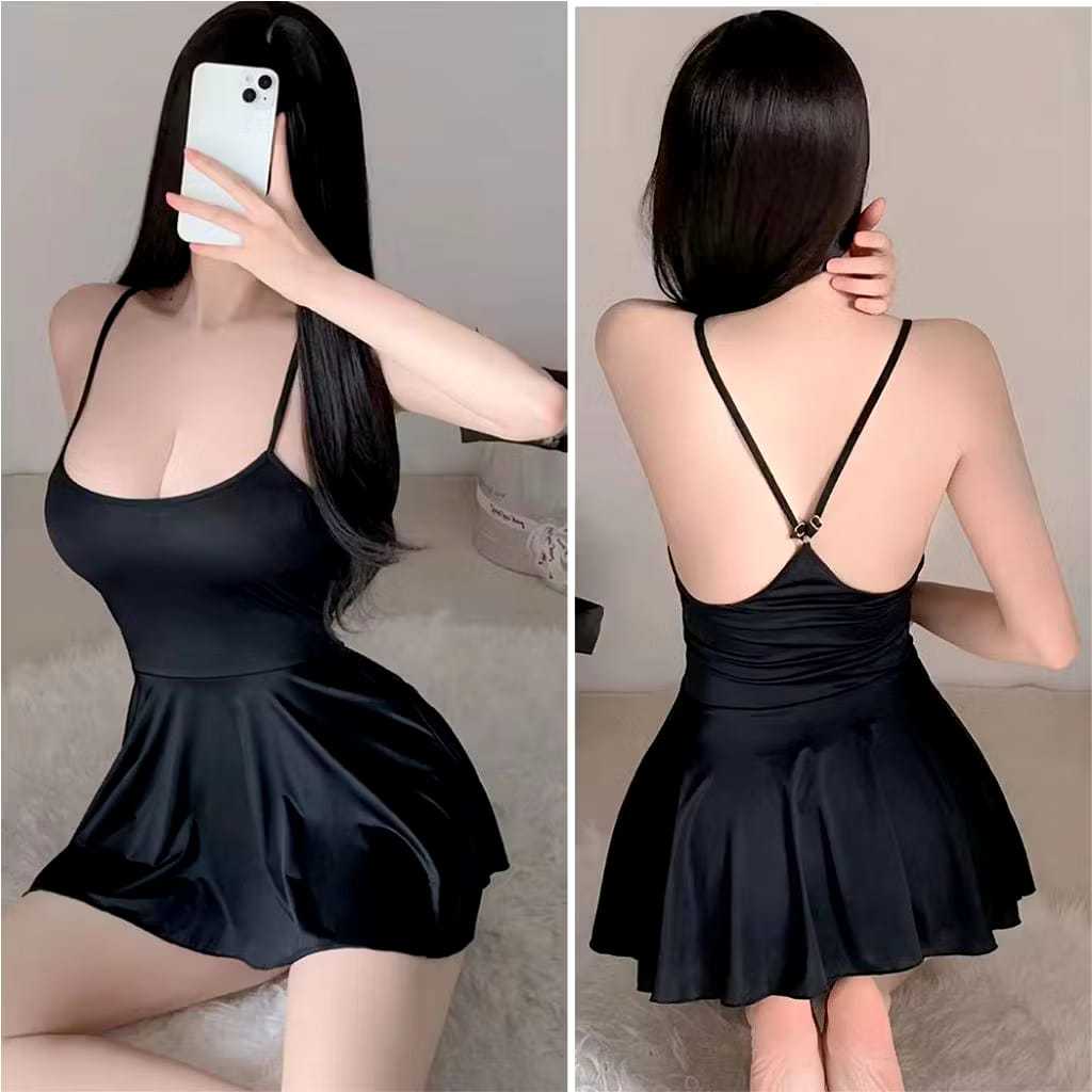 sexy lingerie dress wanita / baju tidur wanita sexy bahan spandek