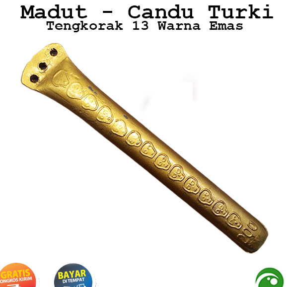 Madat Candu Turki Tengkorak 13 Asli warna Gold premium