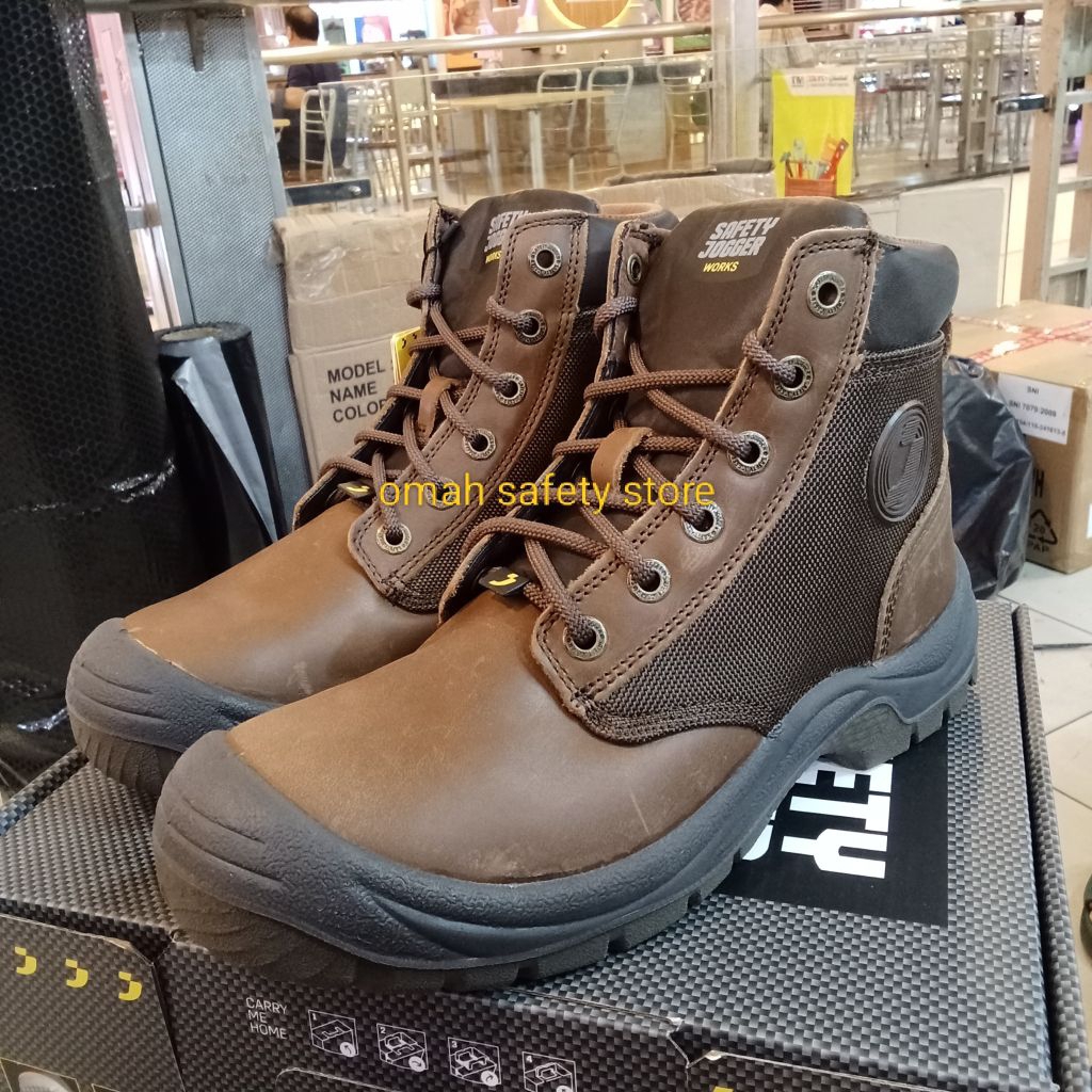 Sepatu Safety Jogger DAKAR BROWN S3 Original - Safety Shoes Jogger Dakar
