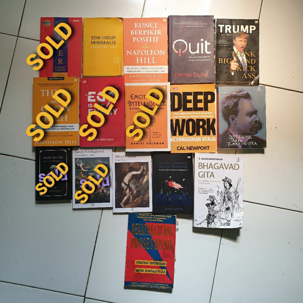 buku filsafat self improvement bekas kondisi bagus