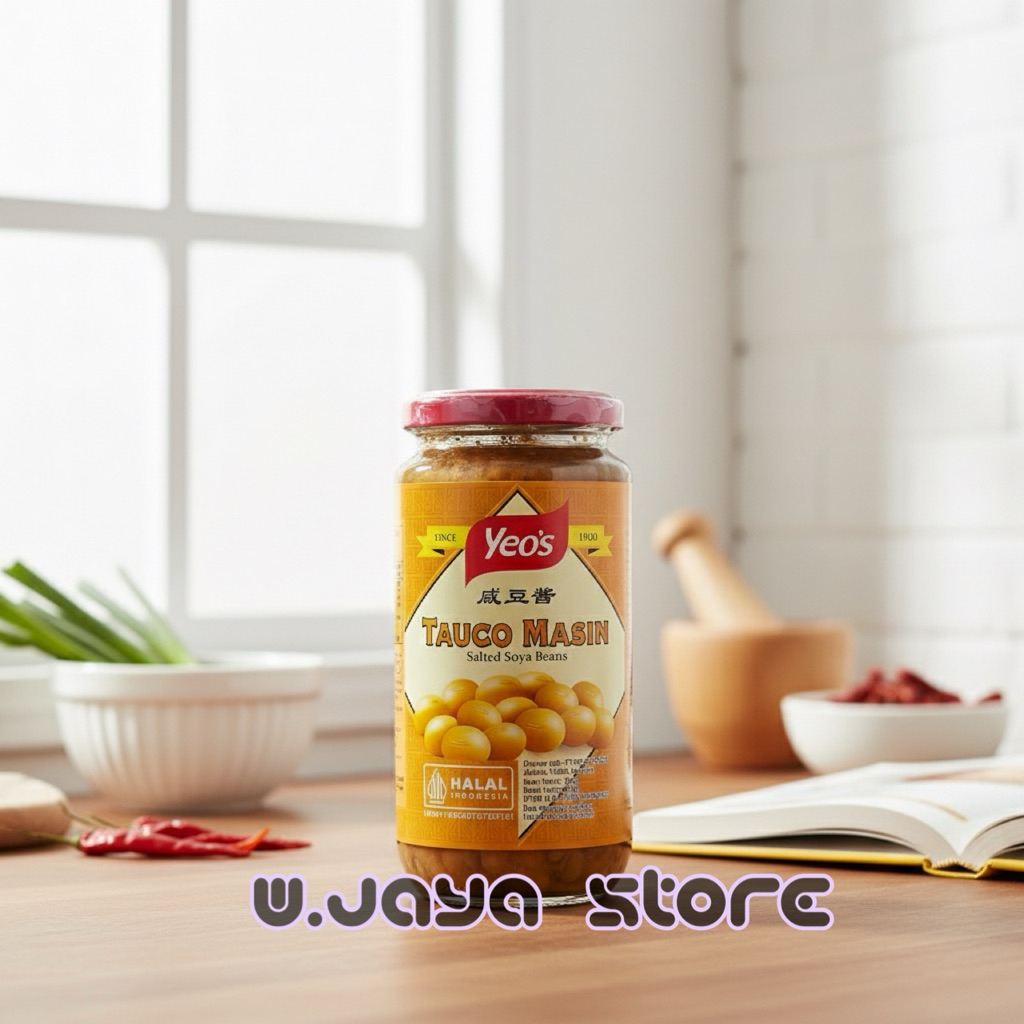 YEOS TAUCO MASIN SALTED SOYA BEANS 450g | Tauco Fermentasi Kedelai Asin