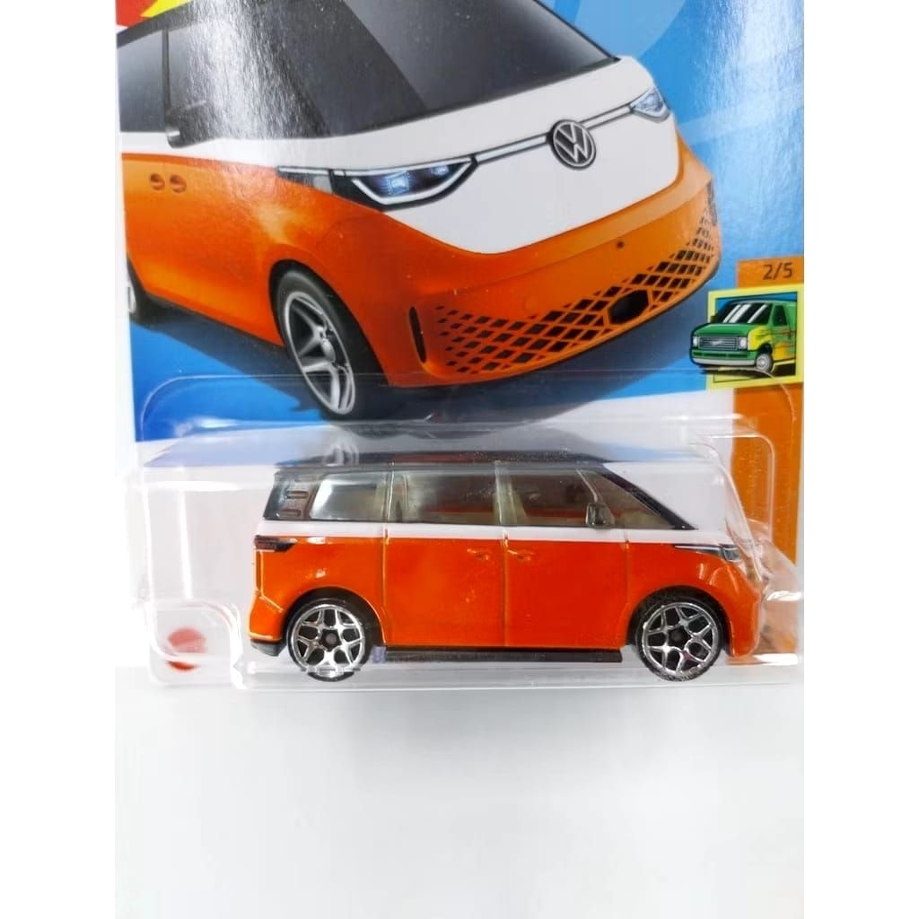 GOLDEN CARS - HOTWHEELS VOLKSWAGEN VW ID BUZZ ORANGE HW VANS