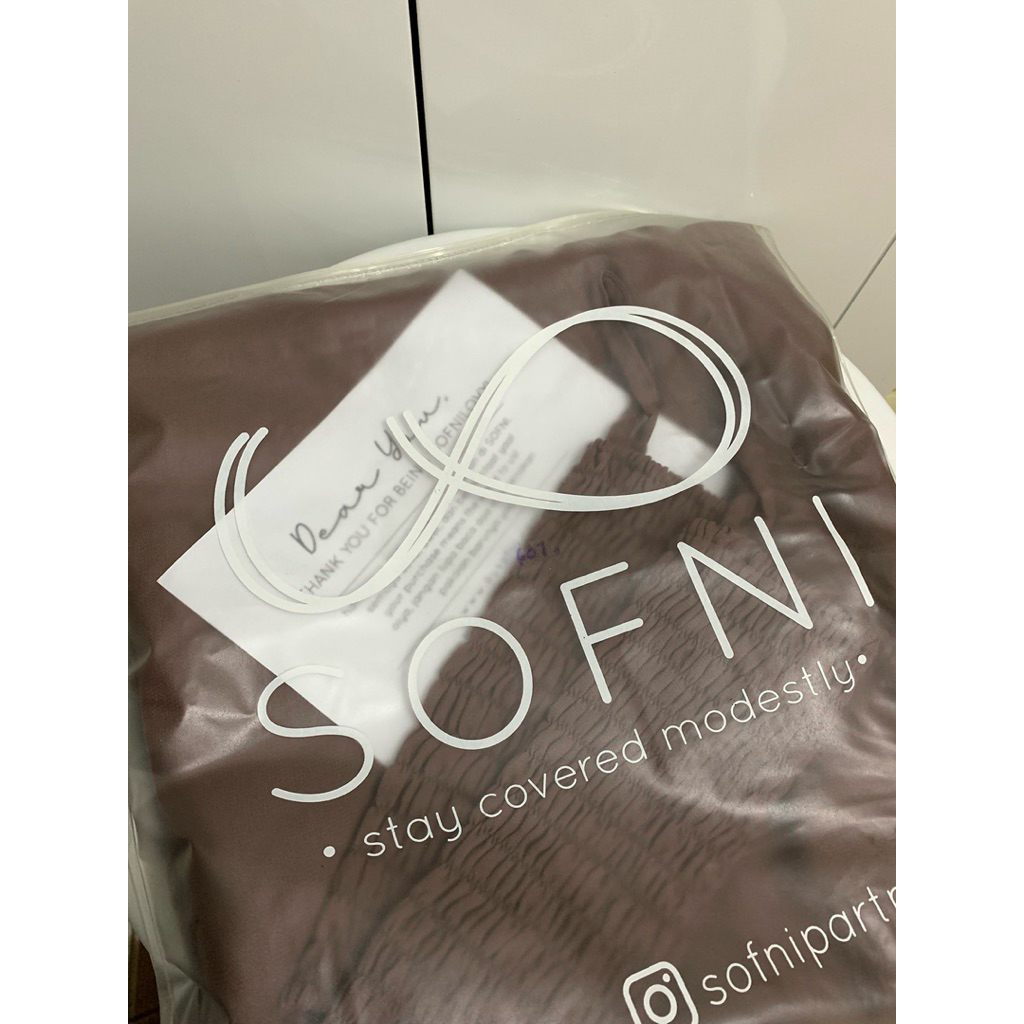 (Prewashed) By SOFNI Yucca Abaya Wild Ginger