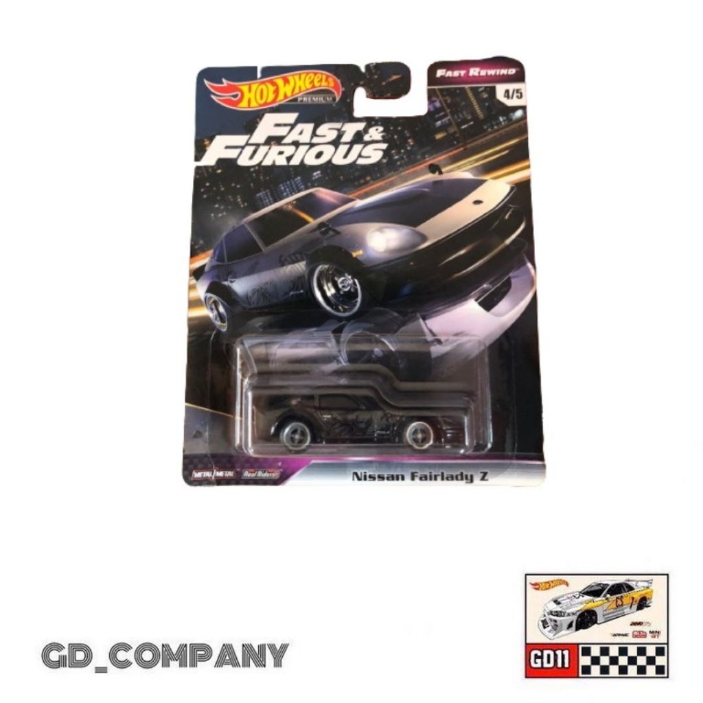 Hotwheels Nissan Fairlady Z Fast Rewind (Free protektor)