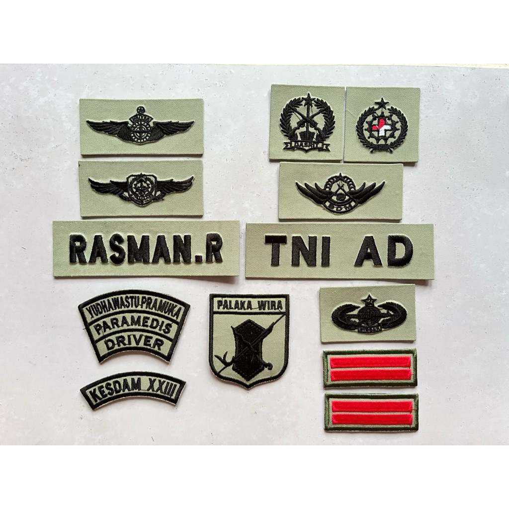 ATRIBUT PAPAN NAMA PDL TNI TERBARU 2025 MIKA TIMBUL