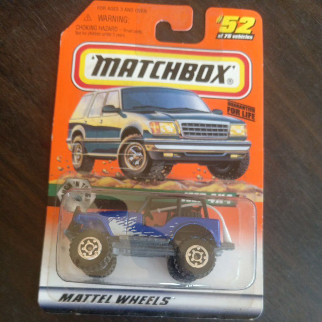 matchbox Jeep 4x4 released in 1998