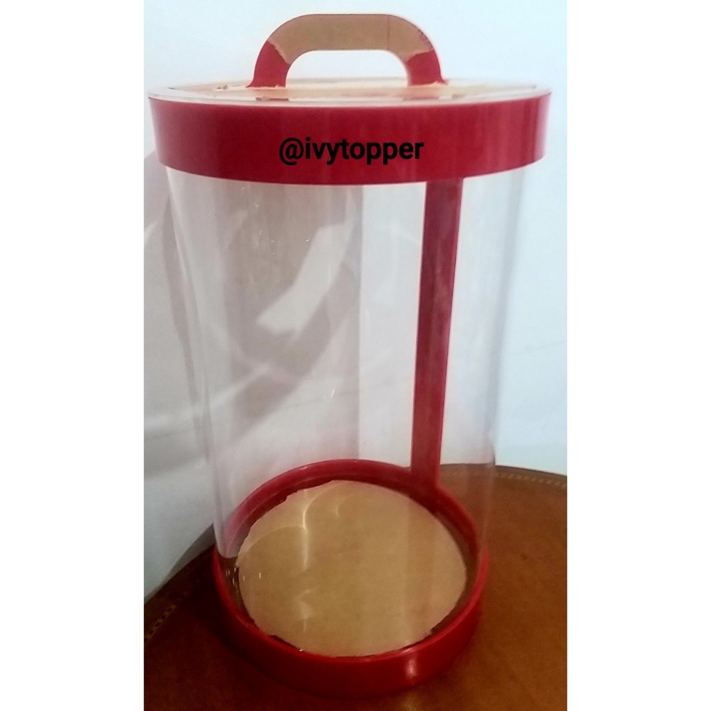 Tabung Auqarium Es buah Acrylic D30 T50 cm 33 liter Tempat Minuman ES Akrilik