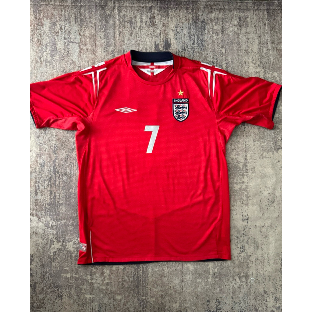 Jersey England 2004 Away Kit Short Sleeve
