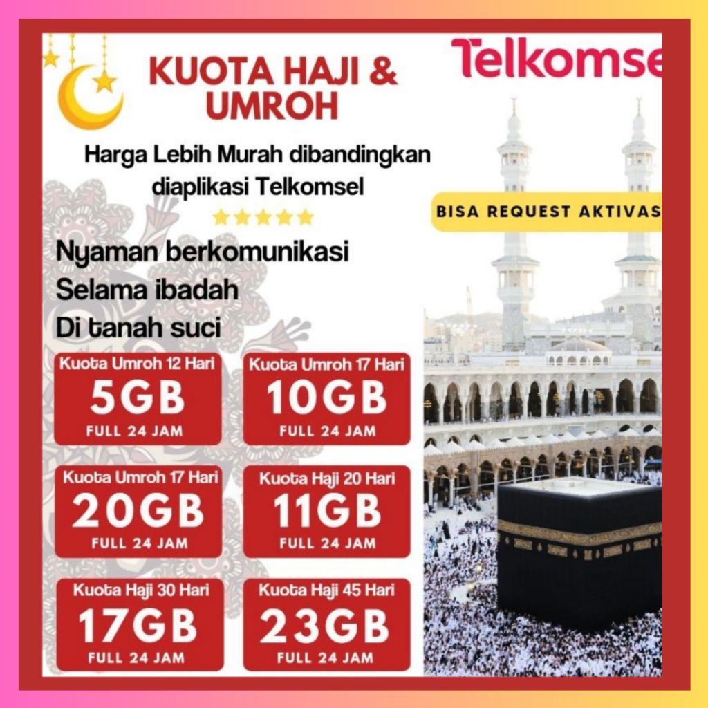 PROMO ROAMING TELKOMSEL PAKET DATA ROAMING UMROH HAJI & INTERNASIONAL