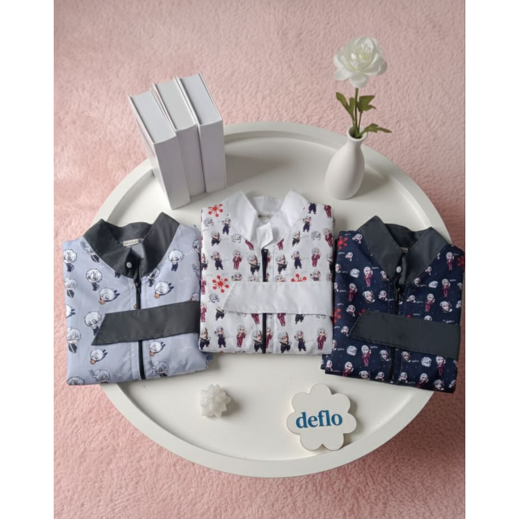 APD SURGICAL GOWN Motif Turtle Neck Resleting/ Gown Medis , Baju Jaga
