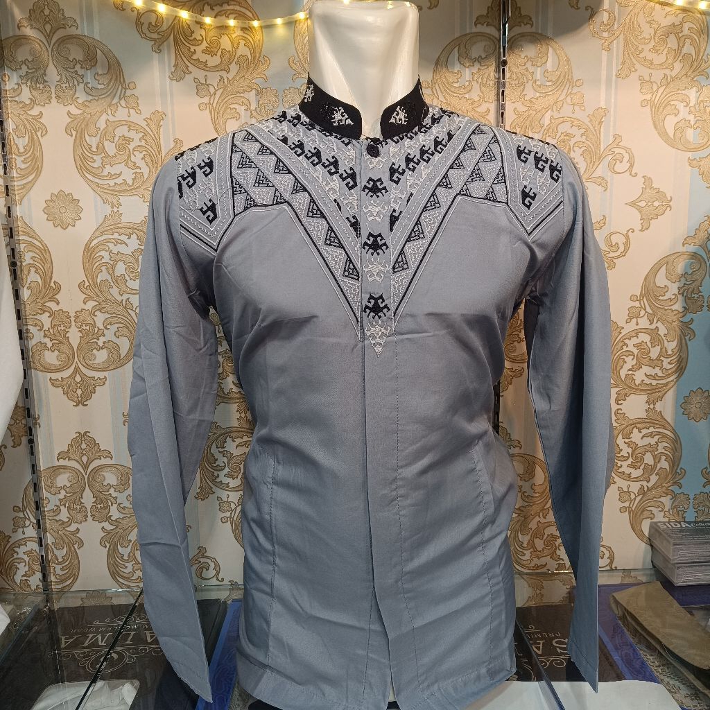 10pcs Baju koko Grosir Lengan panjang kodian