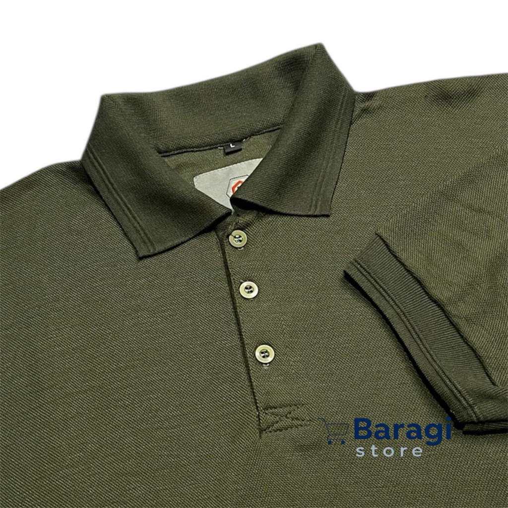 Kaos Kerah Polos Pria Wanita Berkerah Polos Kancing Depan