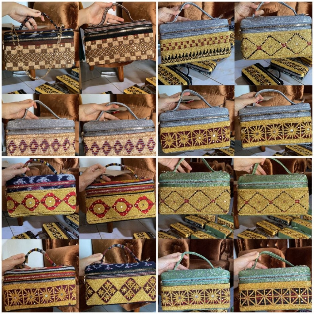 JAMAJAGHI - Tas Pesta Tapis Lampung Asli Sulam Tangan