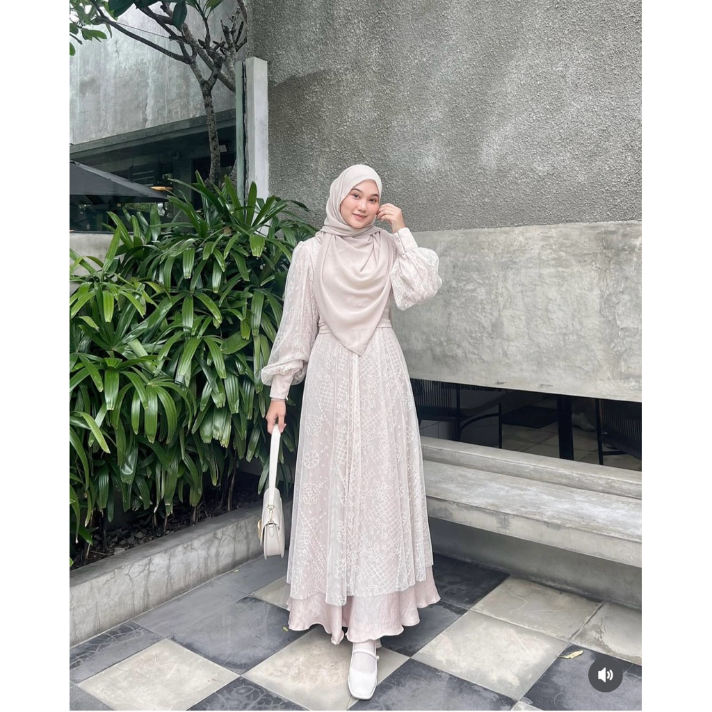 Lodira Shoppie - Nyimas Dress Syar'i Premium, Gaun Pesta, Wedding, Wisuda, Kondangan, Walimahan, Ses