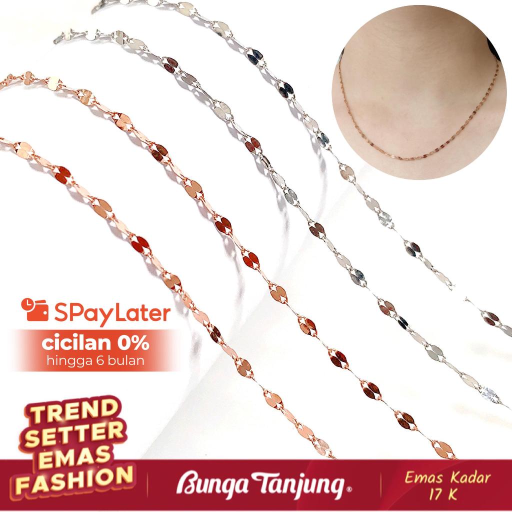 KALUNG EMAS OSCANO SHIMMER - EMAS 17K - BUNGA TANJUNG GOLD