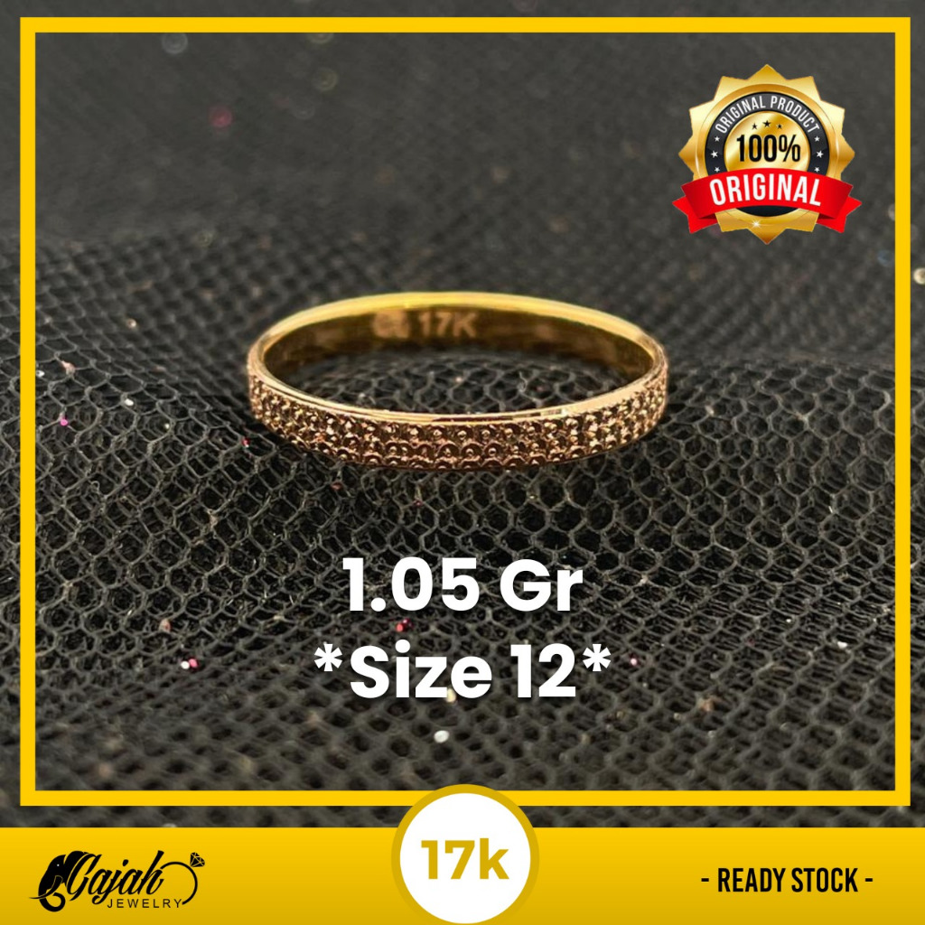 Cincin Emas 17K 1.05 Gram Toko Emas Gajah Online Salatiga 8047