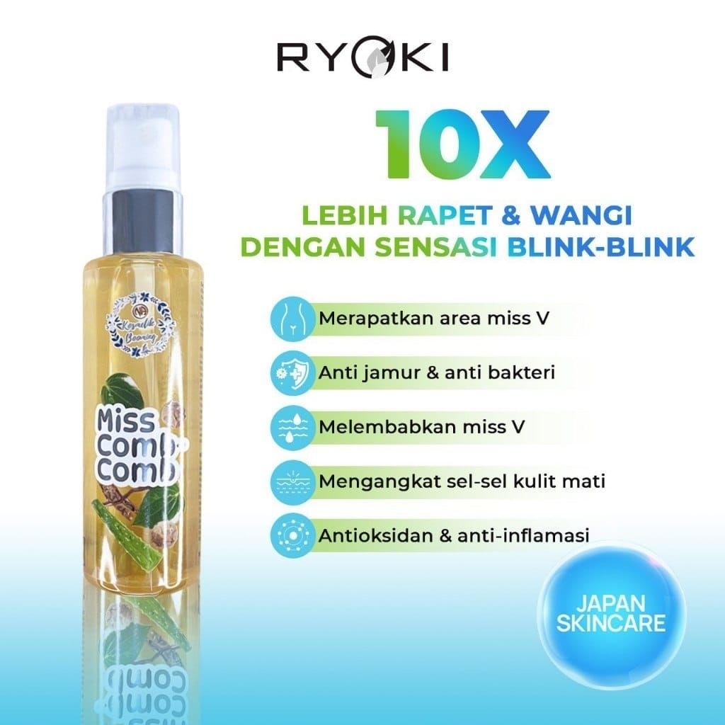 [DEFFECT KEMASAN] Perwatan Miss V Comb Comb Skincare Japan Ryoki Pembersih Perapat Miss V 60ml