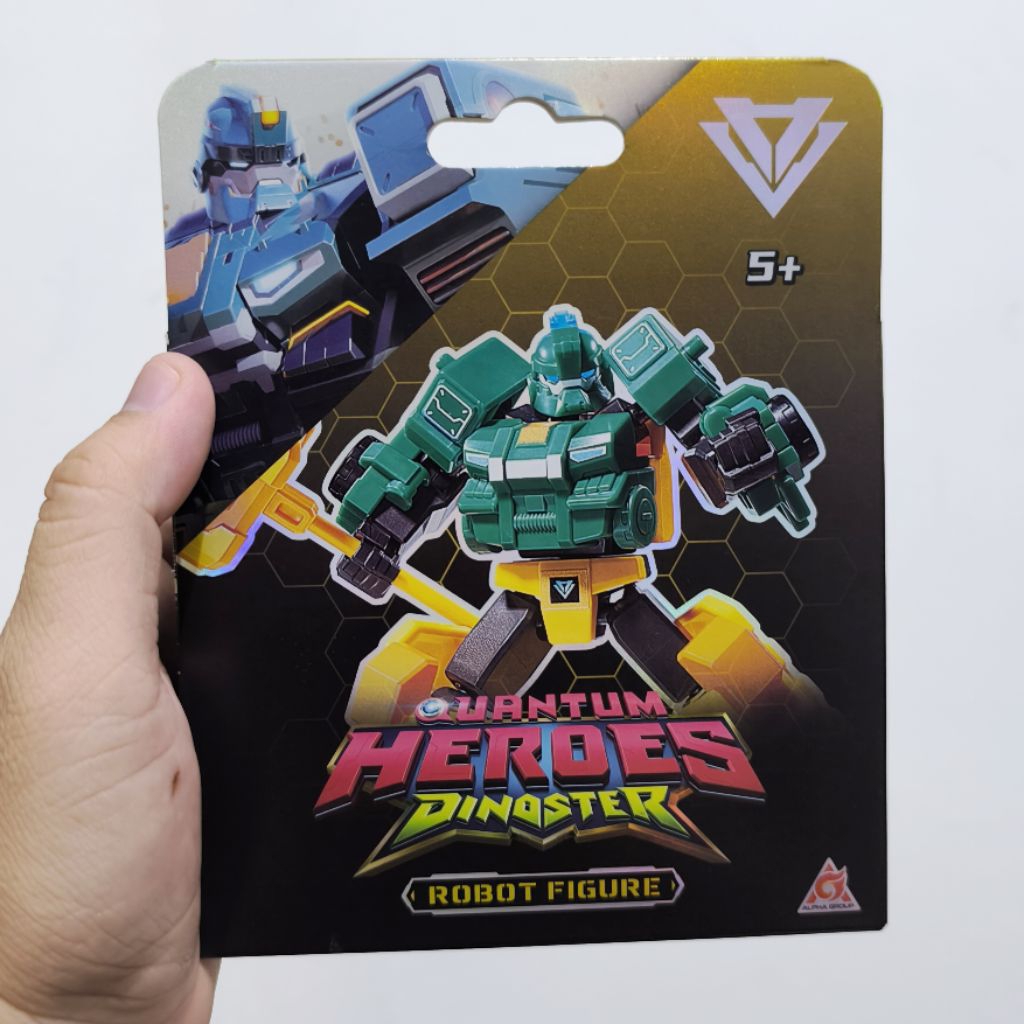 Quantum Heroes Dinoster Robot Mainan Anak Power Rangers Megazord